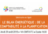 Séminaires en ligne sur l’énergie durable (SEL-IFDD); Le bilan énergétique : de la comptabilité à la planification séminaire en ligne sur l'énergie durable, Thème pour sur le bilan énergétique : la comptabilité à la planification.