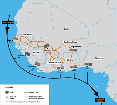 Orange Group annonce le déploiement d’un réseau de fibre optique en Afrique de l’Ouest