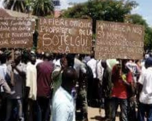 Mobile de la fermeture de la Société des Télécoms de Guinée