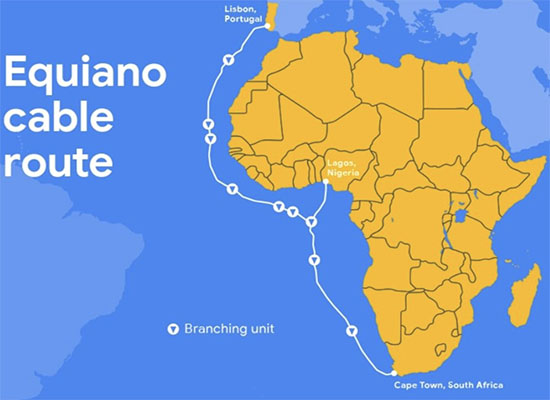Equiano : nouveau câble sous-marin de google pour connecter l'Afrique à l'Europe