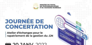 Guinée : Organisation d'un atelier d’échanges sur le rapatriement de la gestion du .GN .