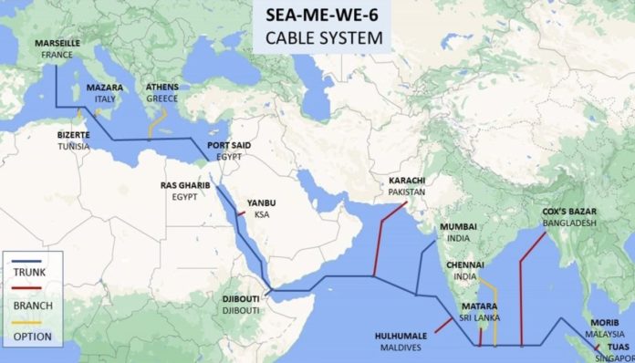 Egypt : Telecom Egypt étend son réseau via le câble sous-marin SEA-ME-WE 6