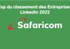 Safaricom sacré par LinkedIn meilleure entreprise 2022 au Kenya Safaricom sacré meilleure entreprise 2022 au Kenya par LinkedIn