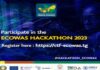 Lancement des inscriptions pour la 2ème Édition du Hackathon de la CEDEAO
