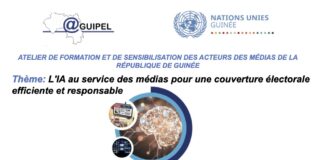 Guinée : l’AGUIPEL et les Nations Unies forment 50 journalistes à l’usage de l’IA pour une couverture électorale efficiente et responsable.